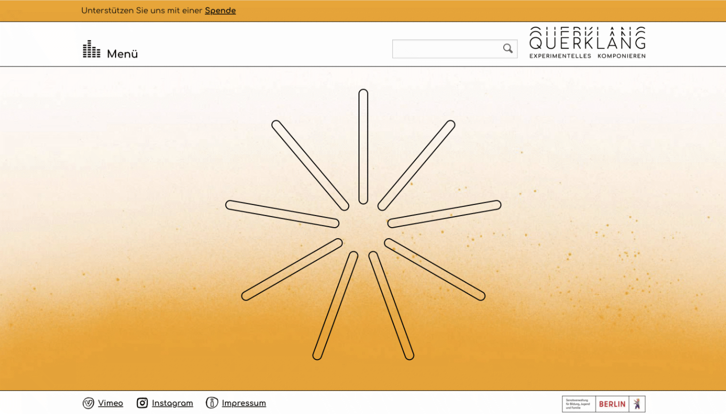 querklang.eu – Desktop-Ansicht